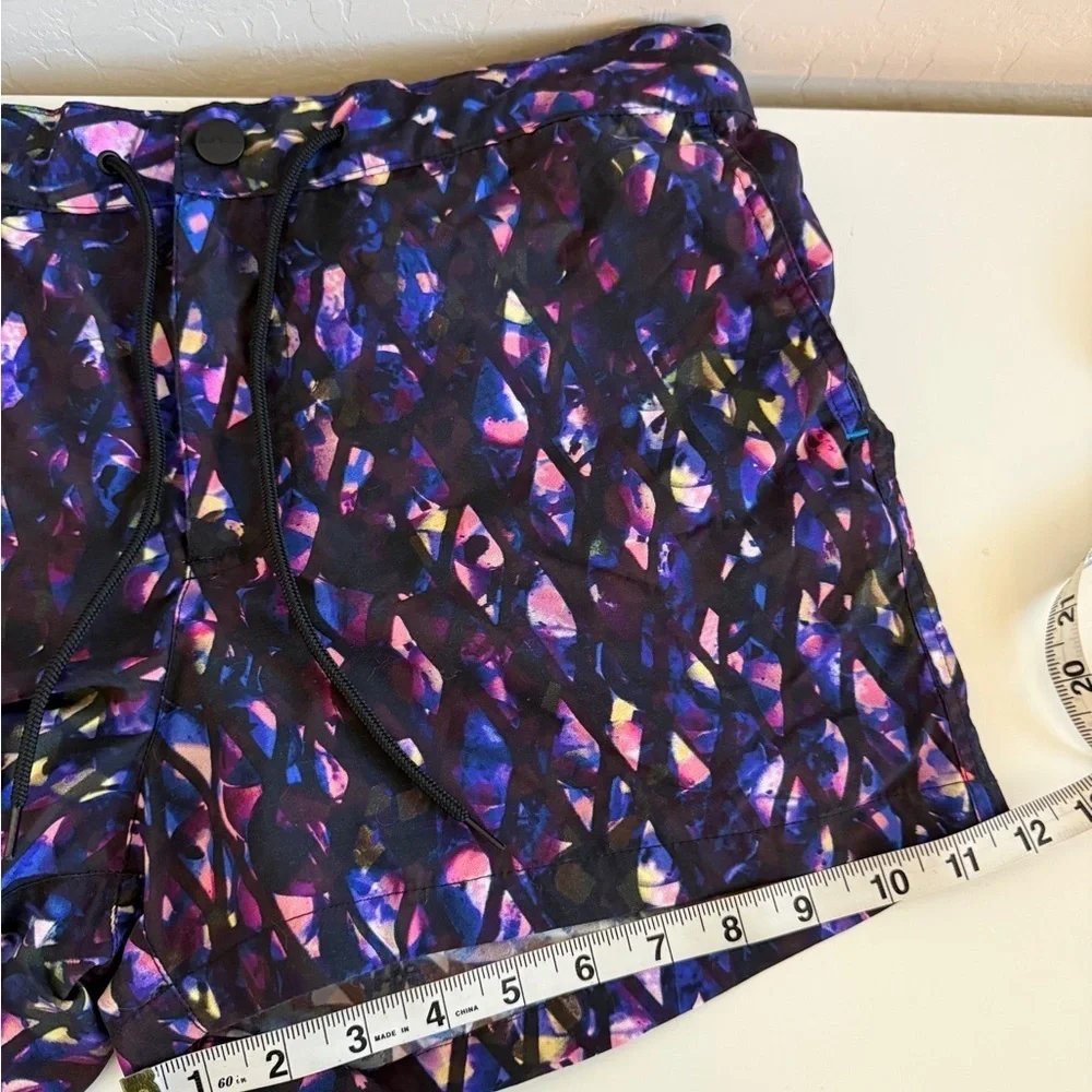Paul Smith Men’s Swim Short Black Purple Pink Patterned Swim Trunks Short